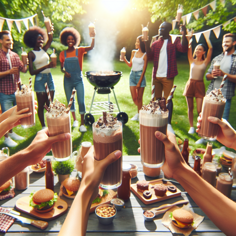 Chocolate Nut Milkshake Cookout