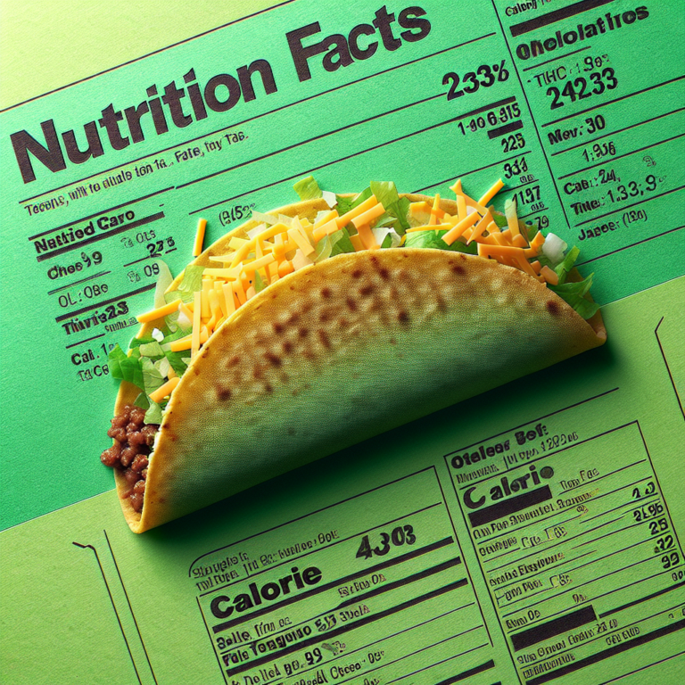 1 Soft Taco Taco Bell Calories